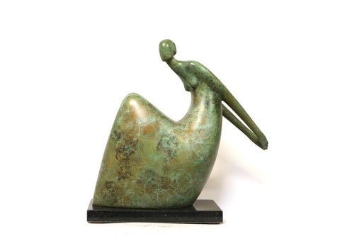 Ana Duncan 'Warm Up' bronze 24x26x7cm