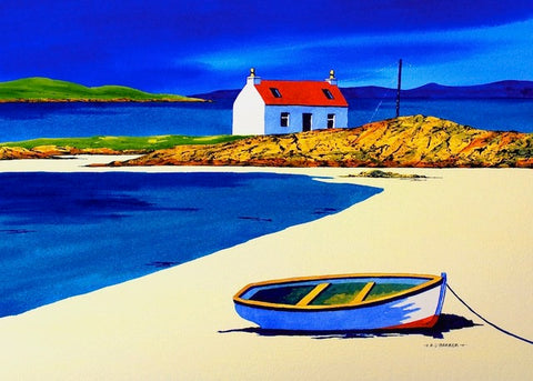 Anthony Barber 'Beached on Barra' limited edition print of 195 25x38cm (unframed)