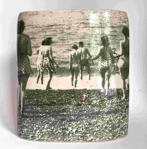Cat Santos 'Cold Water Swimmers' ceramic 22x9x25cm