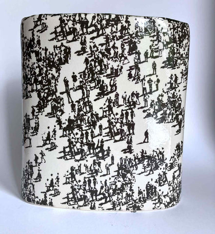 Cat Santos 'People Vessel' ceramic H23xW20xD12cm