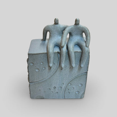 Cat Santos 'You Are My Rock' ceramic 17x13cm