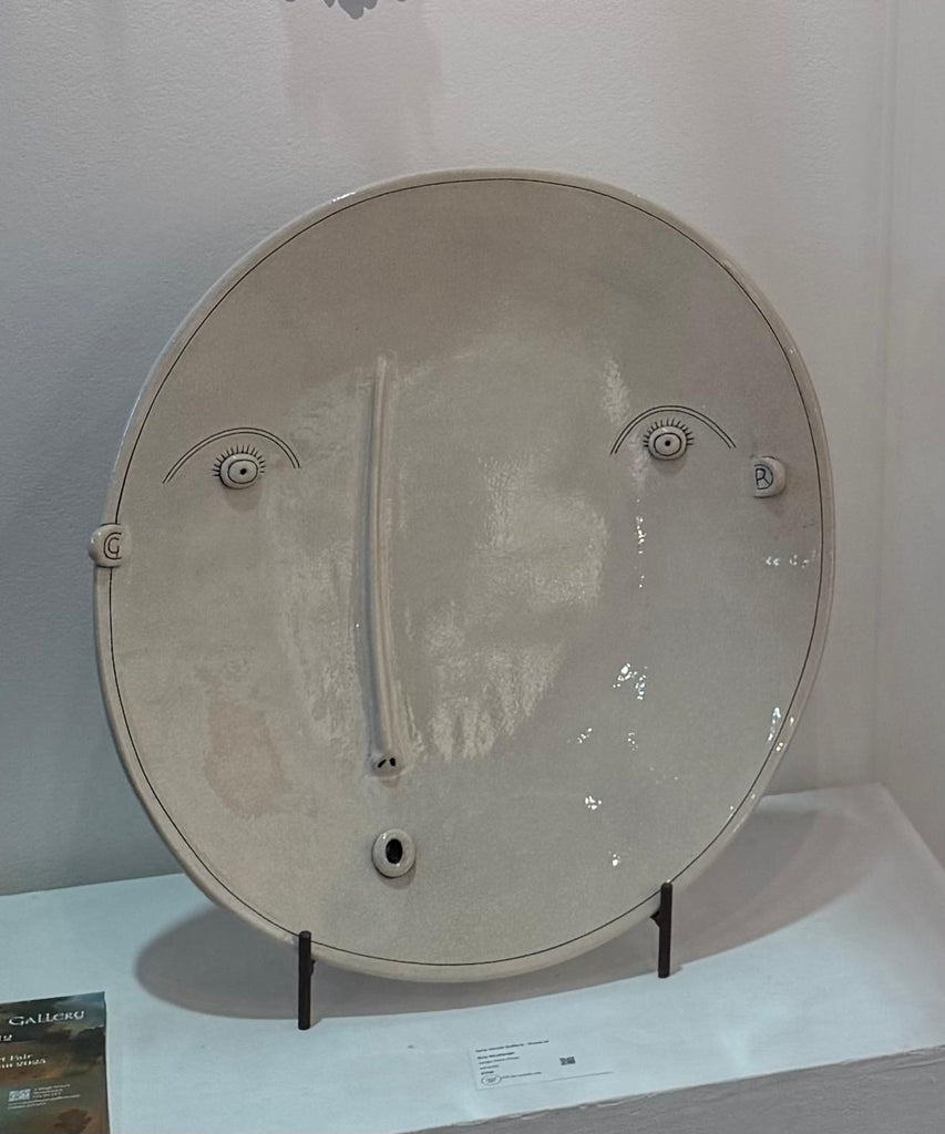 Guy Routledge ‘Large Face Plate’ ceramic aprox 51x52cm (price inc stand)