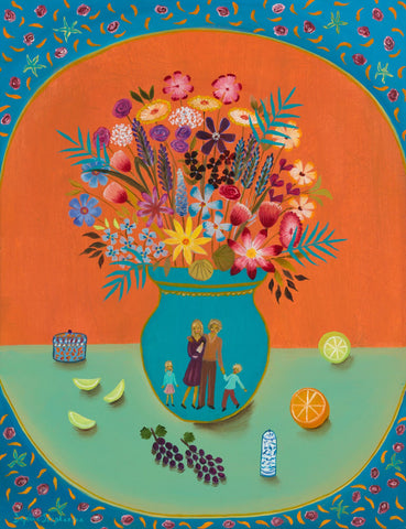 Daphne Stephenson 'Family Flowers' unframed limited edition print