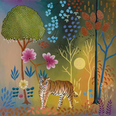 Daphne Stephenson 'Reflections of a Tiger' unframed limited edition of 50 print