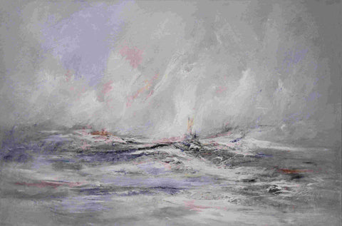 Adrian Walker 'East Pier, Whitby' 100x150cm oil on canvas