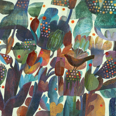 Esté MacLeod 'Merle' acrylic on canvas 70x70cm