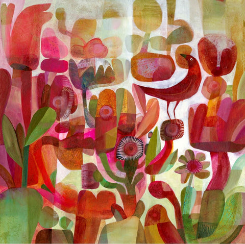 Esté MacLeod 'Rosa' acrylic on canvas 70x70cm