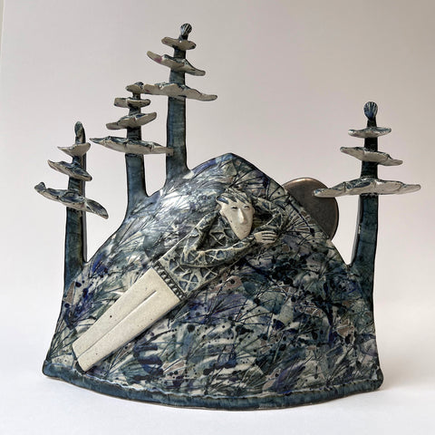 Helen Martino 'A Bit of Peace and Quiet' ceramic H25xW24xD9cm