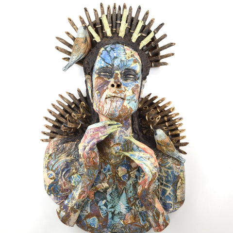 Helen Nottage 'Syrinx' ceramic 67x41x21cm