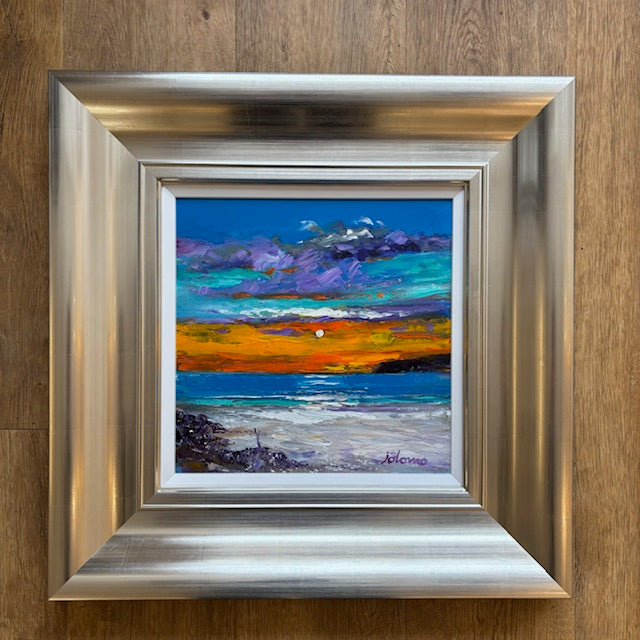 Original painting by John Lowrie Morrison OBE (Jolomo), available to purchase at Iona House Gallery in-store and online.