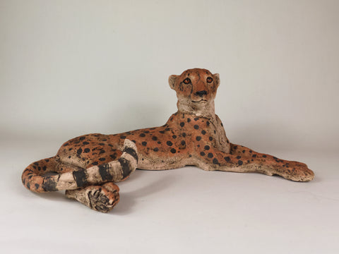 Julie Wilson 'Lying Cheetah' ceramic