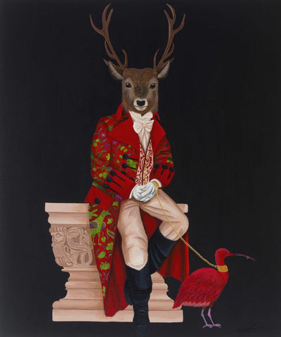 Kelly Stevens-McLaughlan 'Promenade - Lord Beckett and Ibis' acrylic on canvas 120x100cm