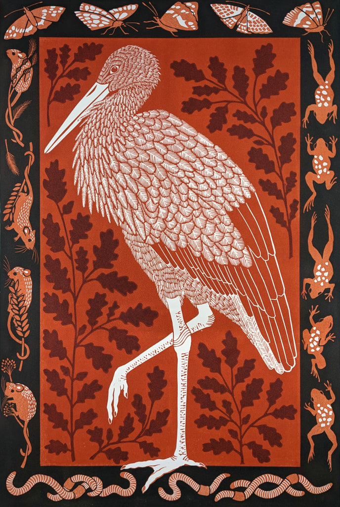 Original linoprint by Lizzie Wheeler, available to purchase at Iona House Gallery in-store and online