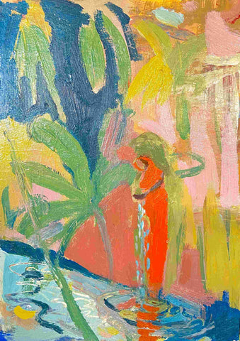Paul Wadsworth 'Water through your hands' oil 43x31cm