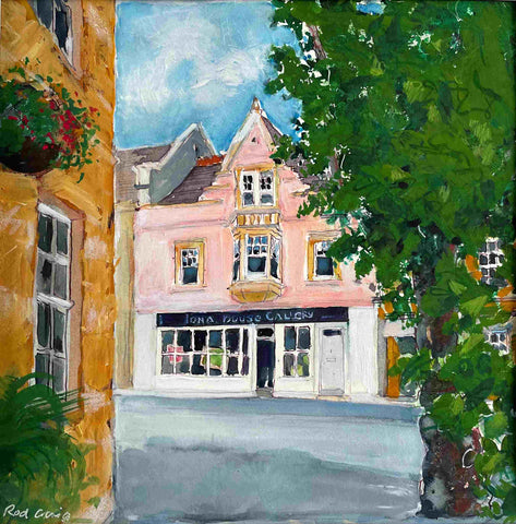 Rod Craig 'A Familiar View' gouache 26x26cm