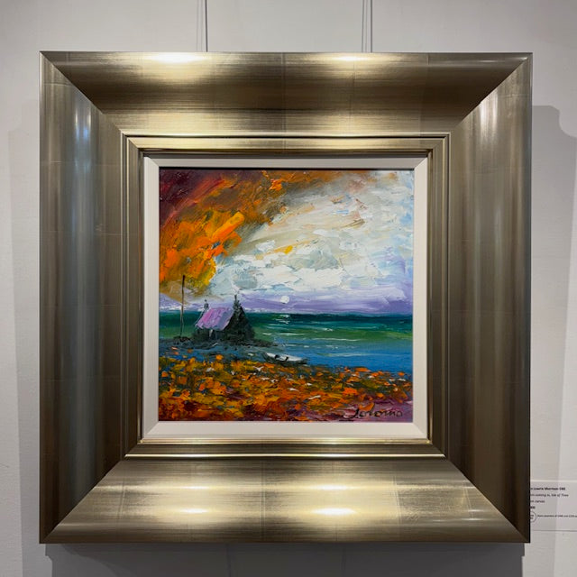 Original painting by John Lowrie Morrison OBE (Jolomo), available to purchase at Iona House Gallery in-store and online.