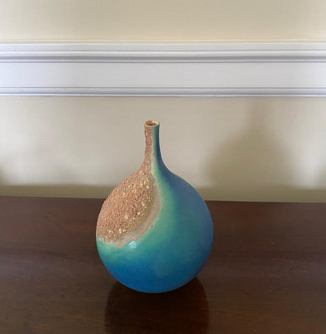 Jon Bull 'Small round teardrop vessel' ceramic