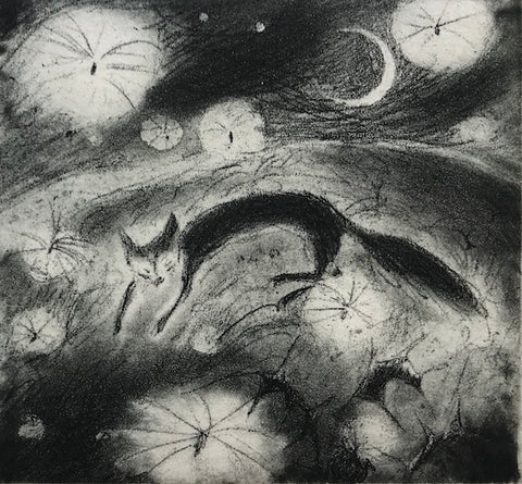 Flora McLachlan 'Flying Dreams' limited edition etching 9x10cm