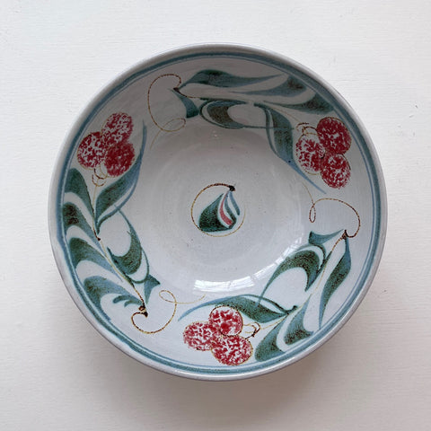 Ursula Waechter ‘Floral Design Bowl’ ceramic H6cm Diameter 17cm