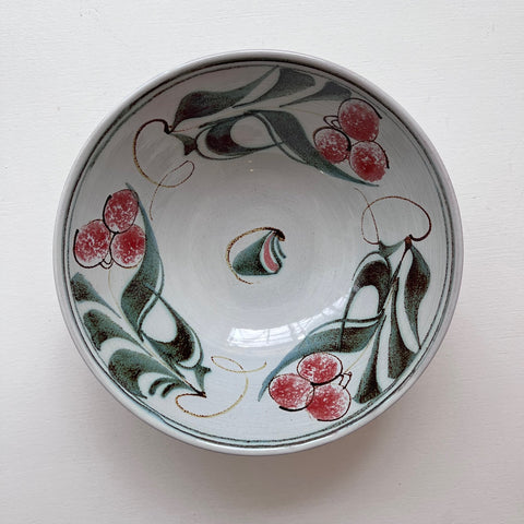 Ursula Waechter ‘Floral Design Bowl’ ceramic H6cm Diameter 17cm