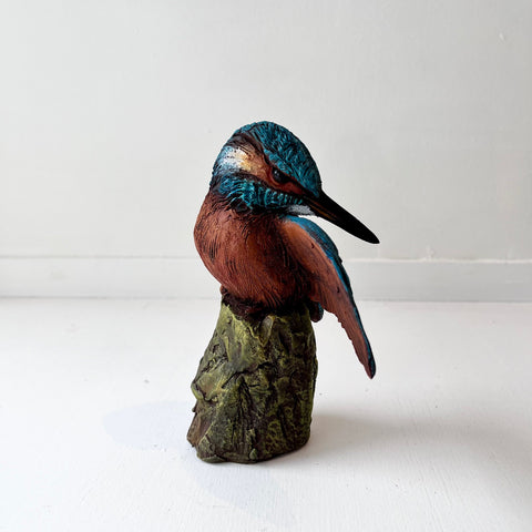 Karen Fawcett 'Kingfisher' ceramic 17x10cm