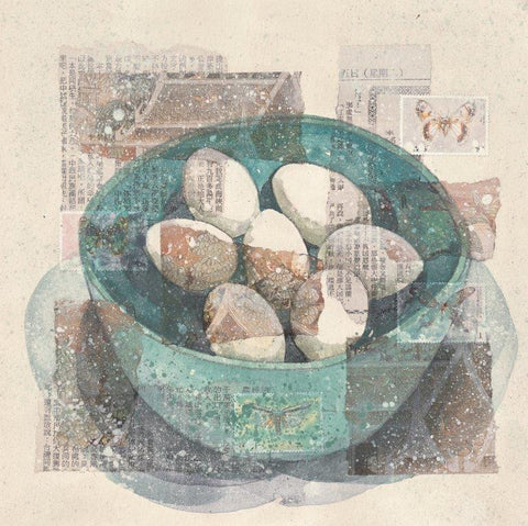 Kirsten Jones ‘Eggs in China’ limited edition print 24x24cm