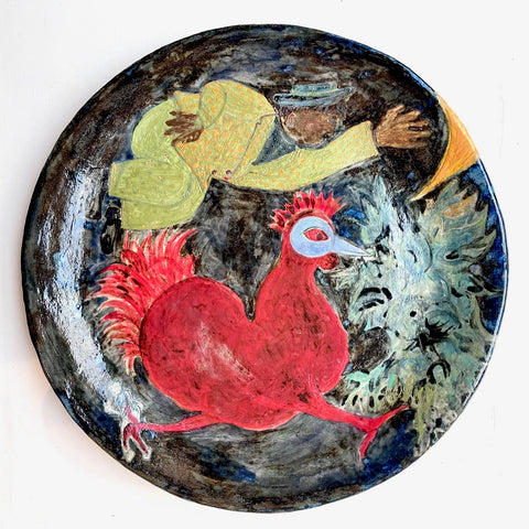Landa Zajicek ‘Chagall Platter’ ceramic Diameter: 41cm
