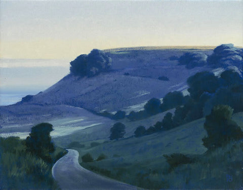 Michael Bennallack Hart 'Purbeck Landscape' oil on canvas 35.5x46cm