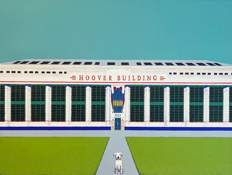 Mychael Barratt 'Wes Anderson's Dog - The Hoover Building' limited edition print 50x66cm (unframed)