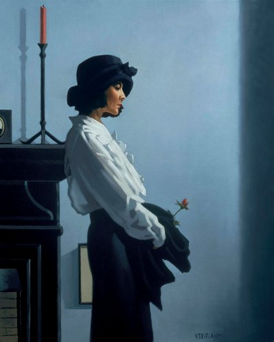 Jack Vettriano 'Valentine Rose' limited edition silkscreen print 257/275 68.6x56.4cm