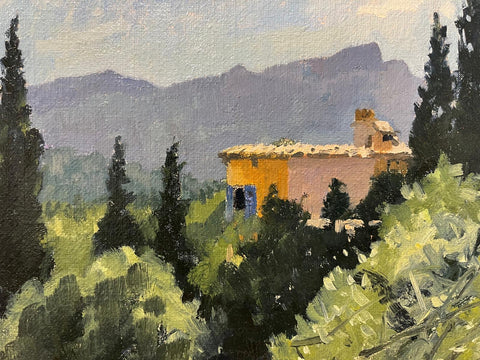Christopher Miers RBA 'Near Pollensa, Majorca' oil 20x25cm