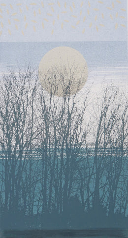 Anne Skinner RSW 'Dusk' screenprint, ed of 16 19x15cm (49x35cm framed)