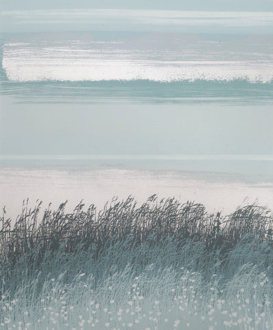 Anne Skinner RSW 'Shore' screenprint, edition of 12 35x44cm (63x55cm framed)
