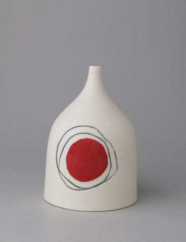 Ali Tomlin 'Red Dot Bud Vase’ (AT55) ceramic