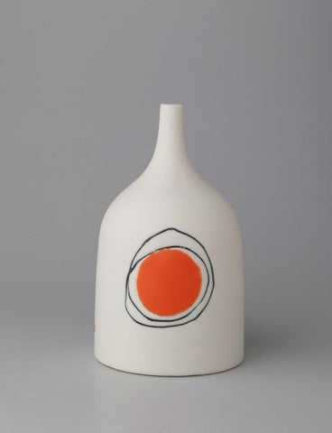 Ali Tomlin 'Orange Dot Bud Vase’ (AT56) ceramic