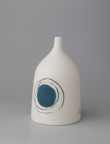 Ali Tomlin 'Teal Dot Bud Vase’ (AT57) ceramic