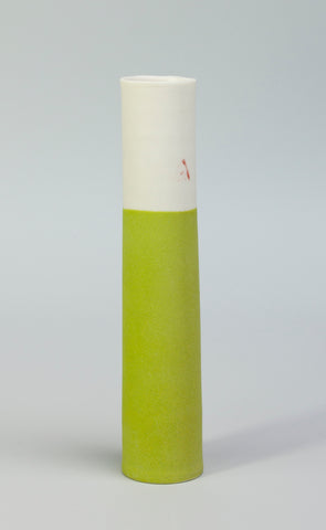 Ali Tomlin 'Stem Vase - Lime Green' ceramic (AT71) H14xD3cm