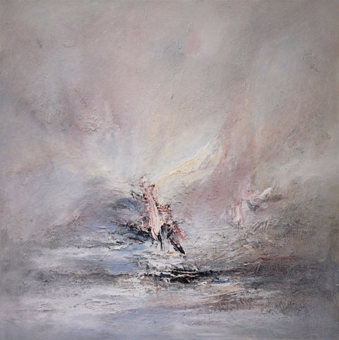 Adrian Walker 'Segl Rad' oil on canvas 100x100cm