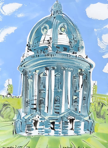 Alan Halliday 'Radcliffe Camera, Oxford' gouache 38x28cm