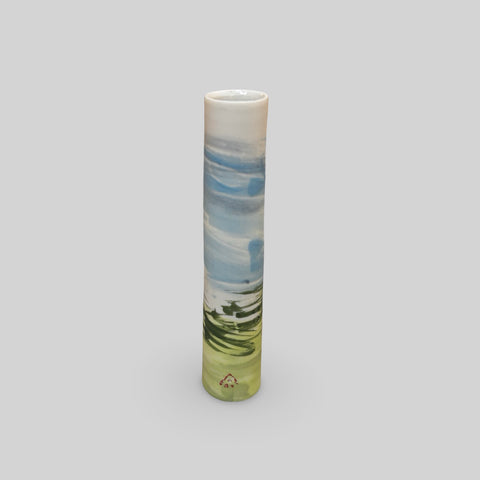 Ali Tomlin ‘Landscape Single Stem Vase’ (AT27) ceramic H14xD3cm
