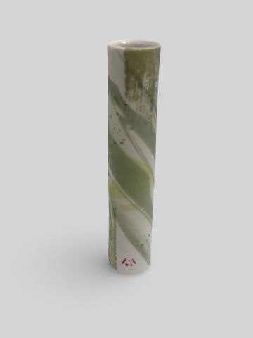 Ali Tomlin 'Stem Vase - Brushed Green' ceramic (AT68) H14xD3cm