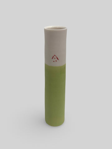 Ali Tomlin 'Stem Vase - Lime Green' ceramic (AT71) H14xD3cm