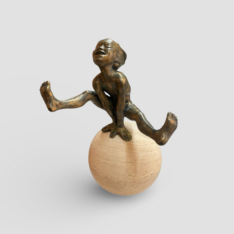 Alison Bell 'Over the Moon' brass resin 11 of 25 H36.5xW26xD28cm