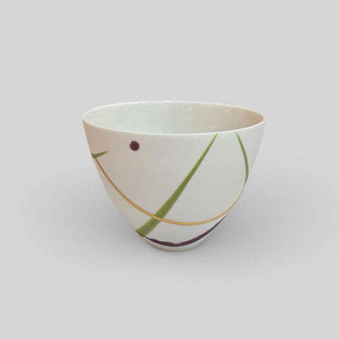 Ali Tomlin ‘Small Cup (Burgundy Moss Splash)’ AT12 porcelain H7xD9cm