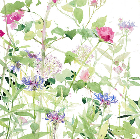 Emma Chambers 'An English Garden' limited edition print 30x30cm