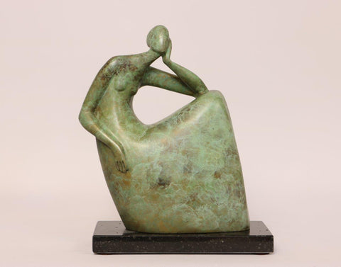 Ana Duncan 'Blue Sky' bronze 24x19x8cm