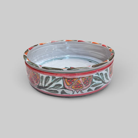 Andrew Hazelden 'Pomegranate Flat Based Bowl' ceramic H9xD30cm