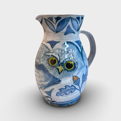 Andrew Hazelden ‘Three Pint Owl Jug’ ceramic H20cm D17cm (dimensions inc handle)