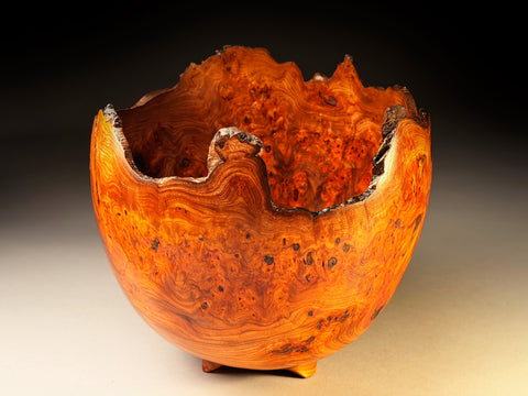 Angus Clyne 'Burr Elm Vessel No 52' 28x28cm (11x11ins)