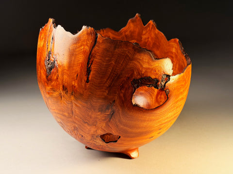 Angus Clyne 'Burr Elm Vessel No 58' 30x28cm (12x11ins)